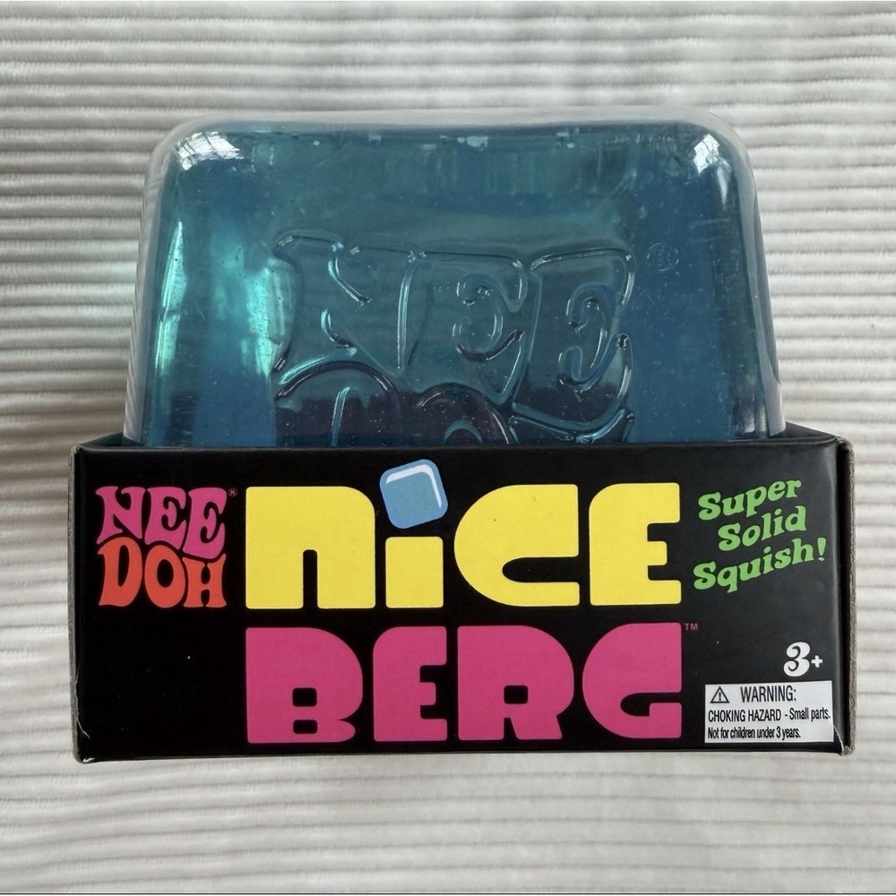 Blue NeeDoh Nice Berg XL Squishy - Fast Shipping!